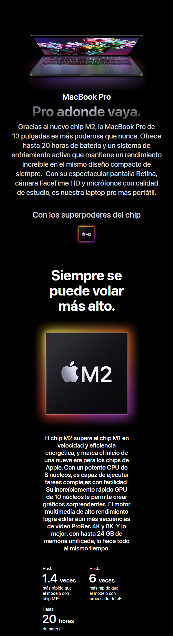 MacBook Pro 13,3" CHIP M2 [Configurada] 16GB-256GB